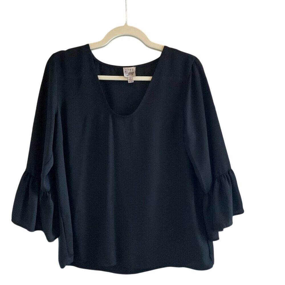 Como Vintage 3/4 Sleeve Blouse - Sz S